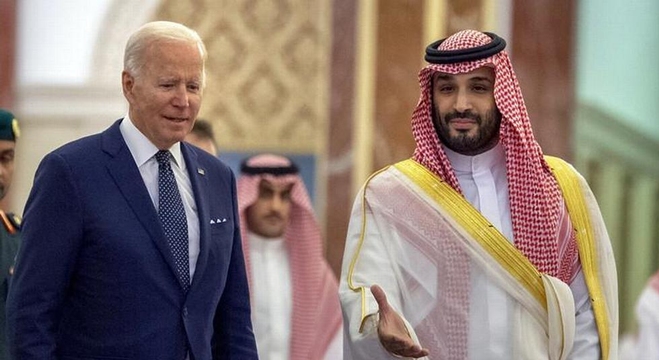ولي العهد السعودي الأمير محمد بن سلمان والرئيس الأمريكي جو بايدن