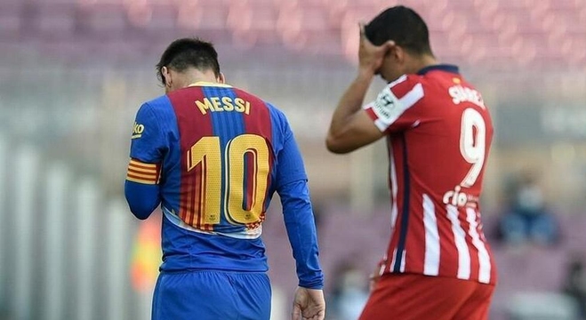 برشلونة وضيفه أتلتيكو مدريد